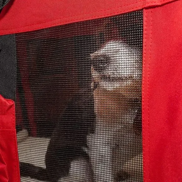 PET LIFE 'Deluxe 360° Vista View' Zippered Pet Dog Crate House Carrier